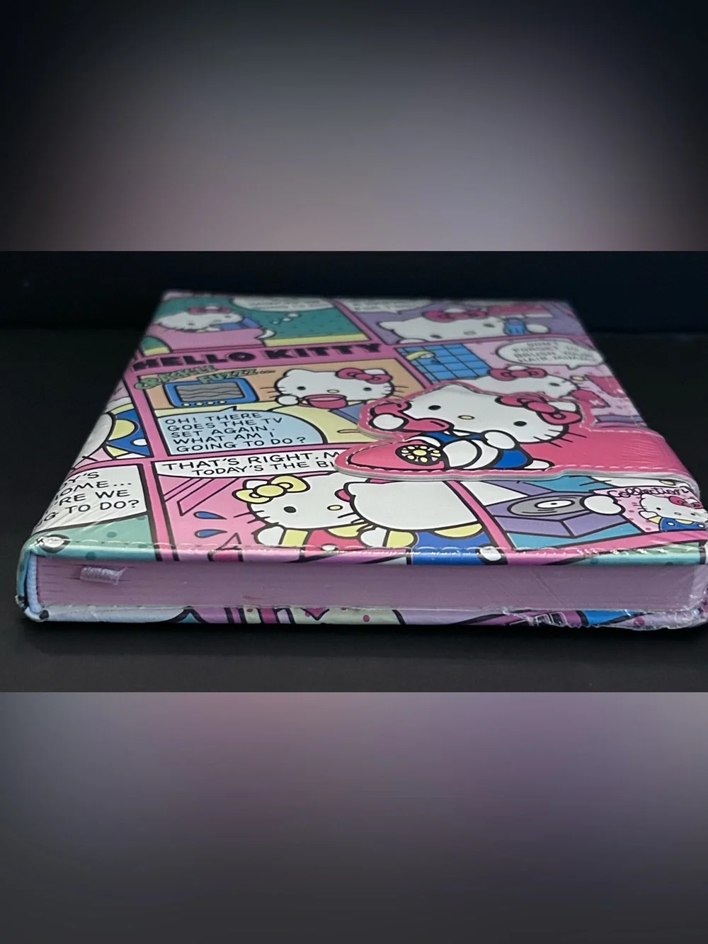 Hello Kitty Pink Comic School Writing Tablet with Magnetic Closure NEW